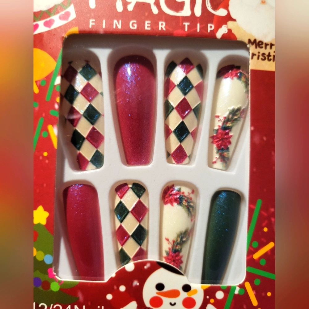 Christmas press on nails